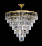 chandelier with prisms, e.g. for the entrance hall, mezzanine staircase, etc.