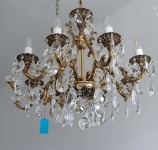 Massive brass chandelier for the living room
