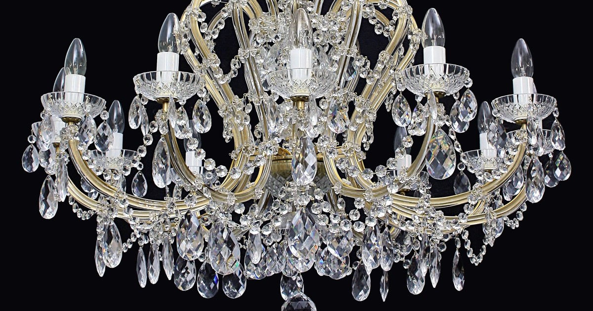 Czech Maria Theresa Crystal Chandelier, Inexpensive Crystal Chandelier Parts