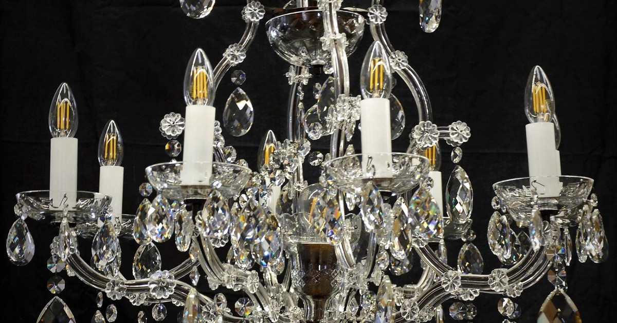 Antique Looking 8 Flames Maria Thersa, Waterford Cranmore Chandelier Parts