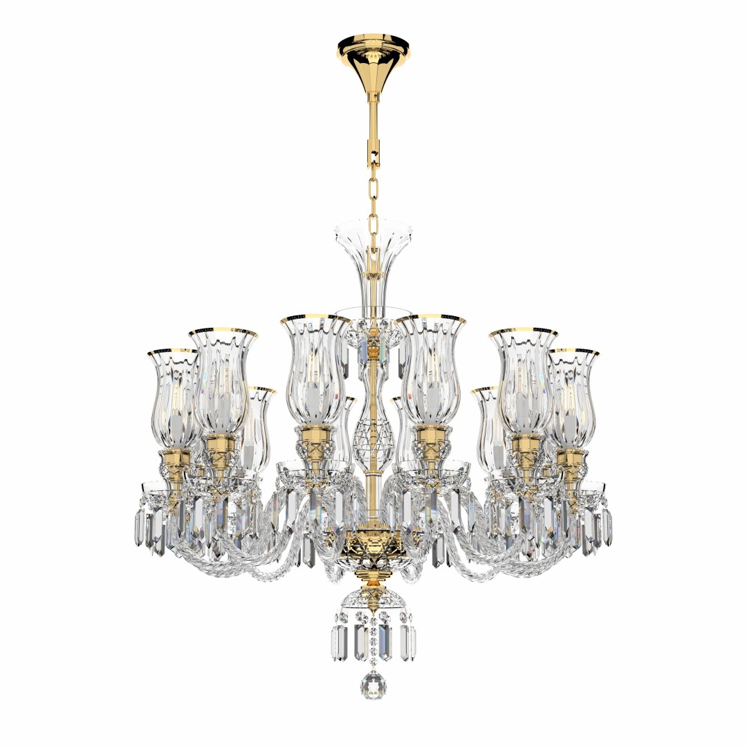 Noble crystal chandeliers with precise diamond cut