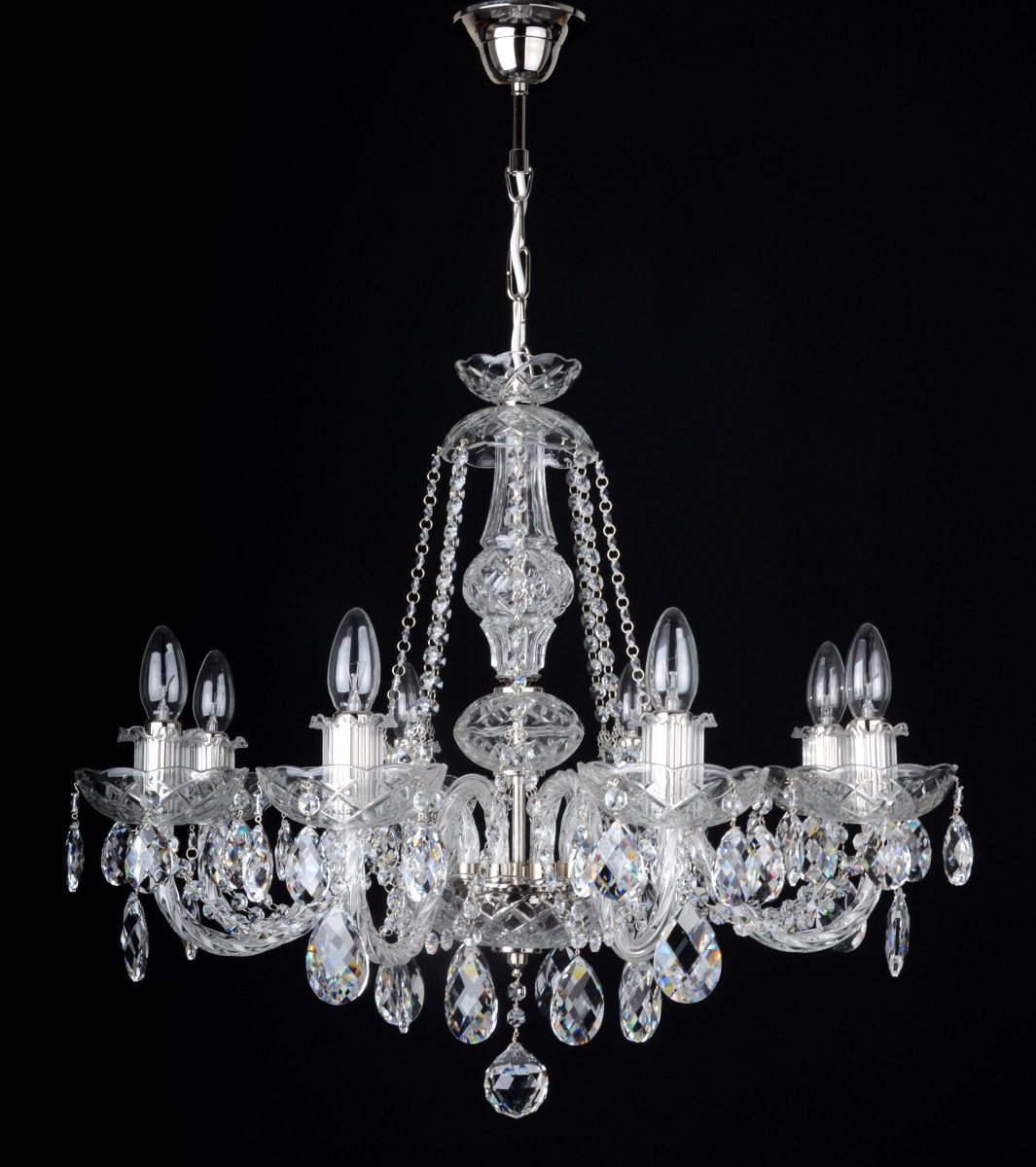 8 Arms Silver Swarovski Crystal, What Is A Crystal Chandelier