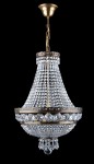 Smaller crystal basket chandelier with strass stones