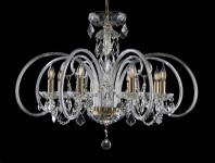 Crystal chandelier with French pendants