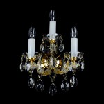 Maria Theresa wall light with three bulbs for an interior with antique furniture (Light off)