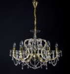 Gold Theresian light with strass crystals