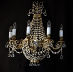Luxury golden wall lamp mader of cast brass