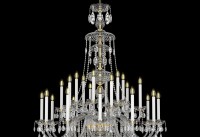 Chandelier 24 glass arms ideal for old furniture also in Victorian style