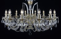 The lower part of the hand-painted chandelier Gold Bohemaia