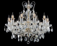 chandelier made of 1-class crystal glass with high PbO content