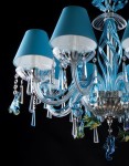 Blue lampshades