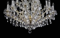 The lower part of the 18-flame Theresian chandelier
