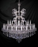 Photo of a MT crystal chandelier from the workshop