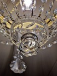 Crystal basket for the low ceiling of a smaller bedroom