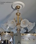 Modification of the chandelier according to the customer's wishes