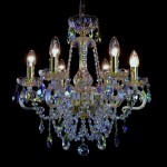 Chandelier with the color effect of Australian Opal