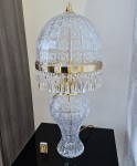 Size comparison of a masterfully crafted art lamp with a matchbox. Height: 	72cm / 28.35“