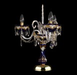 A view of the decorative table lamp from a different angle.