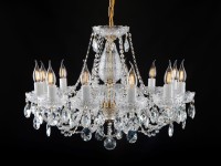 Luxurious 12-arm cut glass chandelier BOHEMIA CRYSTAL