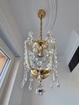 Small  Maria Theresa chandelier with one candle bulb 2