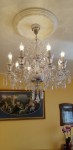 Baccarat chandelier in the interior view from a greater distance