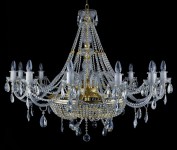 Practical crystal chandelier suitable for commercial interiors