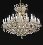 Big 36 flames Maria Theresa crystal chandelier with crystal almonds