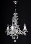 Small silver crystal chandelier with balls