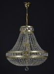 Basket  crystal chandelier with square stones "Crystal pear"