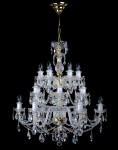 Practical 18-bulb crystal chandelier for the apartment