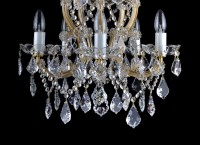 The lower part of the Theresian chandelier with French trimmings