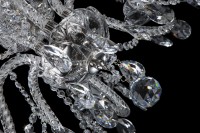 Detail of cut glass chandelier