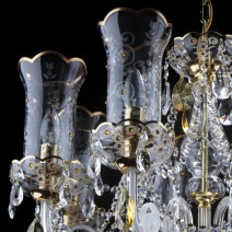 Crystal chandeliers and lamps with Swarovski elements