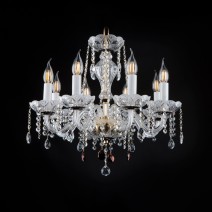 Luxury hand cut glass chandeliers with matt finish