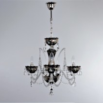 Black crystal chandeliers decorated with high enamel on the silver base