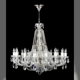 Affordable larger crystal chandelier with 16 bulbs