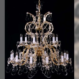 18 flames Maria Theresa crystal chandelier with Pendeloques
