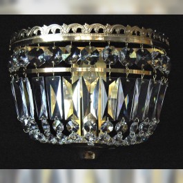 Smaller strass wall light