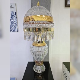 Tall table lamp with diamond cut BACCARAT