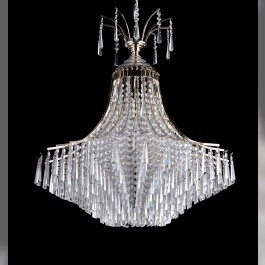 Decorative silver chandelier