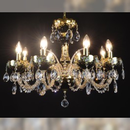 Larger hyalite Black crystal chandelier with glass flowers