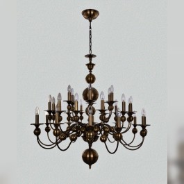 Large metal Dutch chandelier