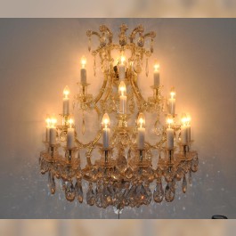 Large Maria Therese wall light 15 flames