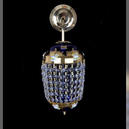 Egermann ® Bohemia blue wall sconce