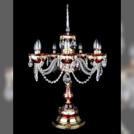 Ruby lamp, a decorative object for a luxurious interior