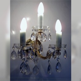 Larger 3-arm wall light of Maria Theresa