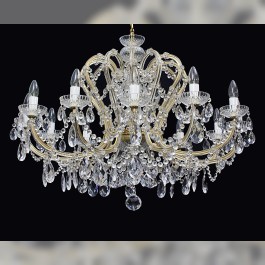 Affordable 12 lights crystal Theresian chandelier