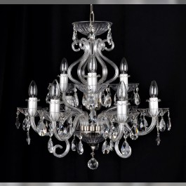 9-arm silver crystal chandelier for the bedroom