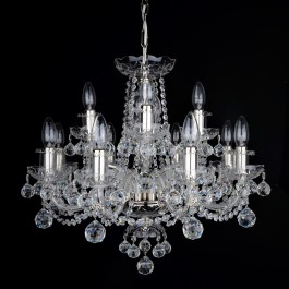 Chandelier with large crystal balls