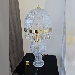 Luxurious large crystal table lamp